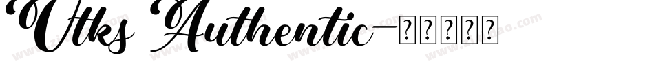 Vtks Authentic字体转换